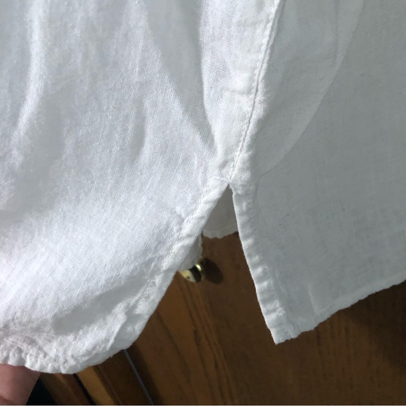 Sonoma white linen blend sleeveless tank top size L - Picture 5 of 8